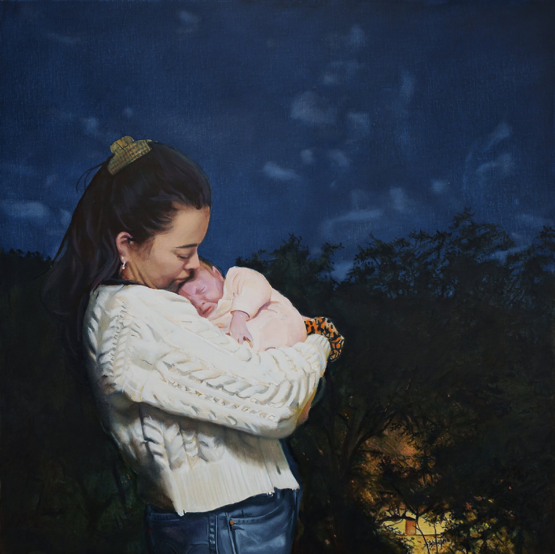 Love-huile sur toile -80x80cm